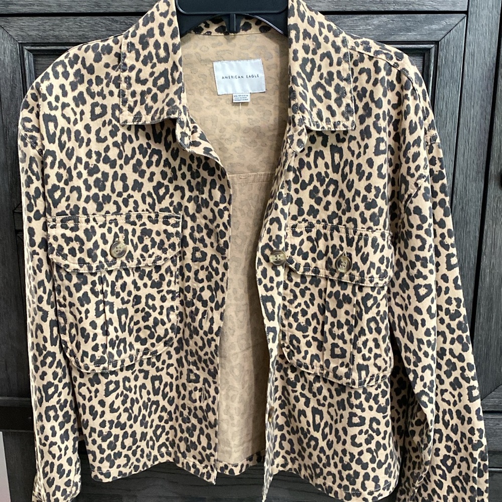 American Eagle Cheetah Jacket